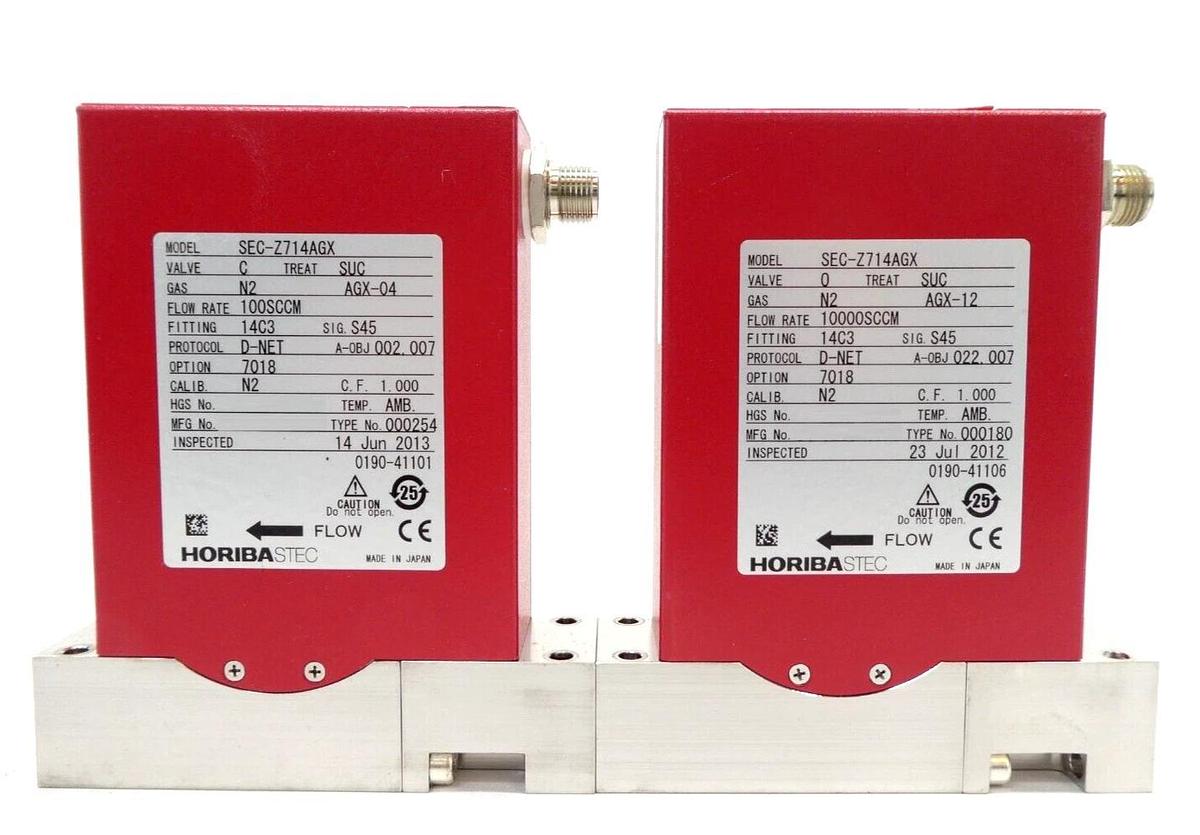 Used Horiba STEC SEC-Z714AGX Mass Flow Controller MFC Z700 Reseller Lot of 12 Working