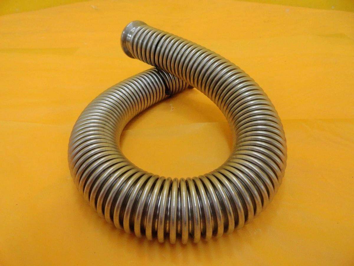 Used MKS Instruments Flexible Bellows Vacuum Hose NW25 18" Stainless Steel HPS Used