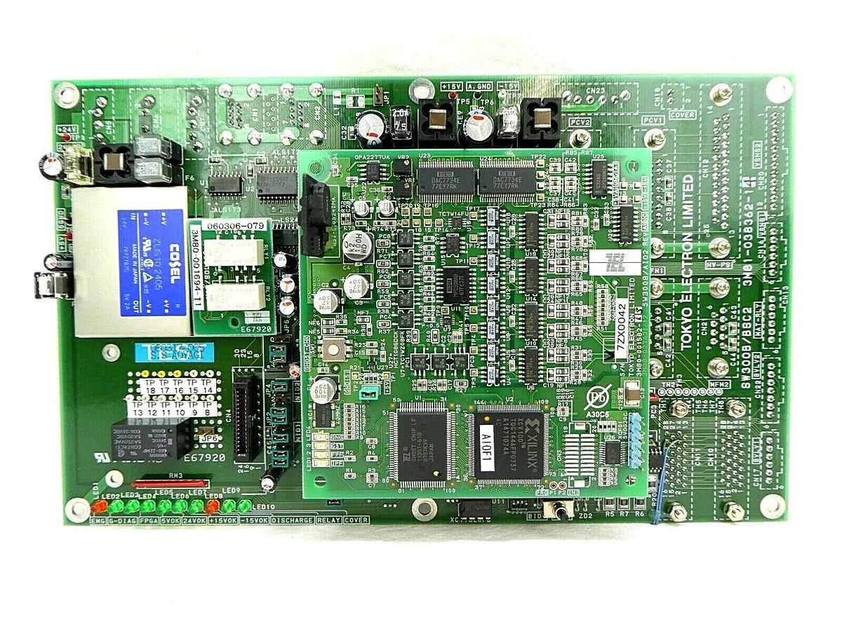 Used TEL Tokyo Electron 3M81-038362-14 Board PCB SW300B/BSC2 Trias System Working