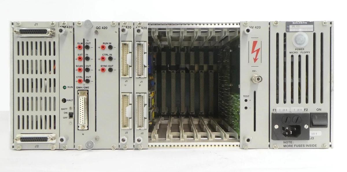 Used Balzers QMG 420 Quadrupole Mass Spectrometer MM 420 QC 420 AI 420 AO 420 As-Is
