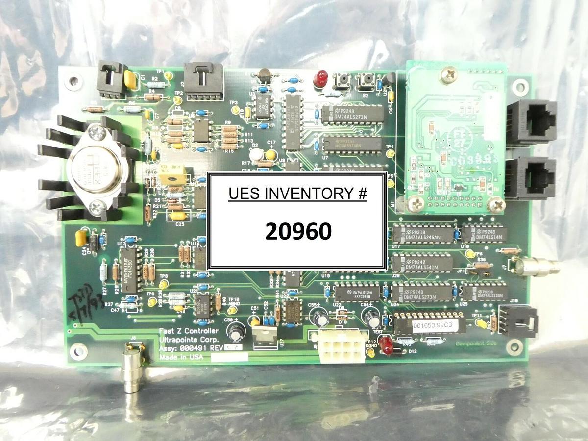 Used Ultrapointe 000491 Fast Z Controller PCB 801-1002-01 200mm 1000 Working Surplus
