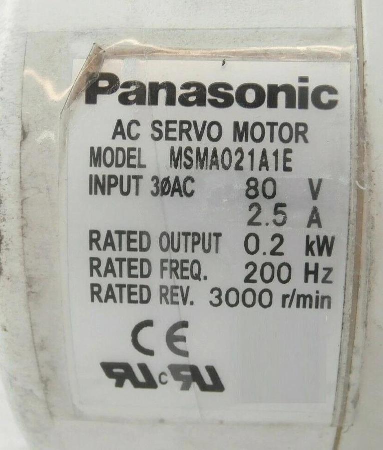 Used Panasonic MSMA021A1E AC Servo Motor Gear Head KE2-KK10 Kokusai Zestone Working
