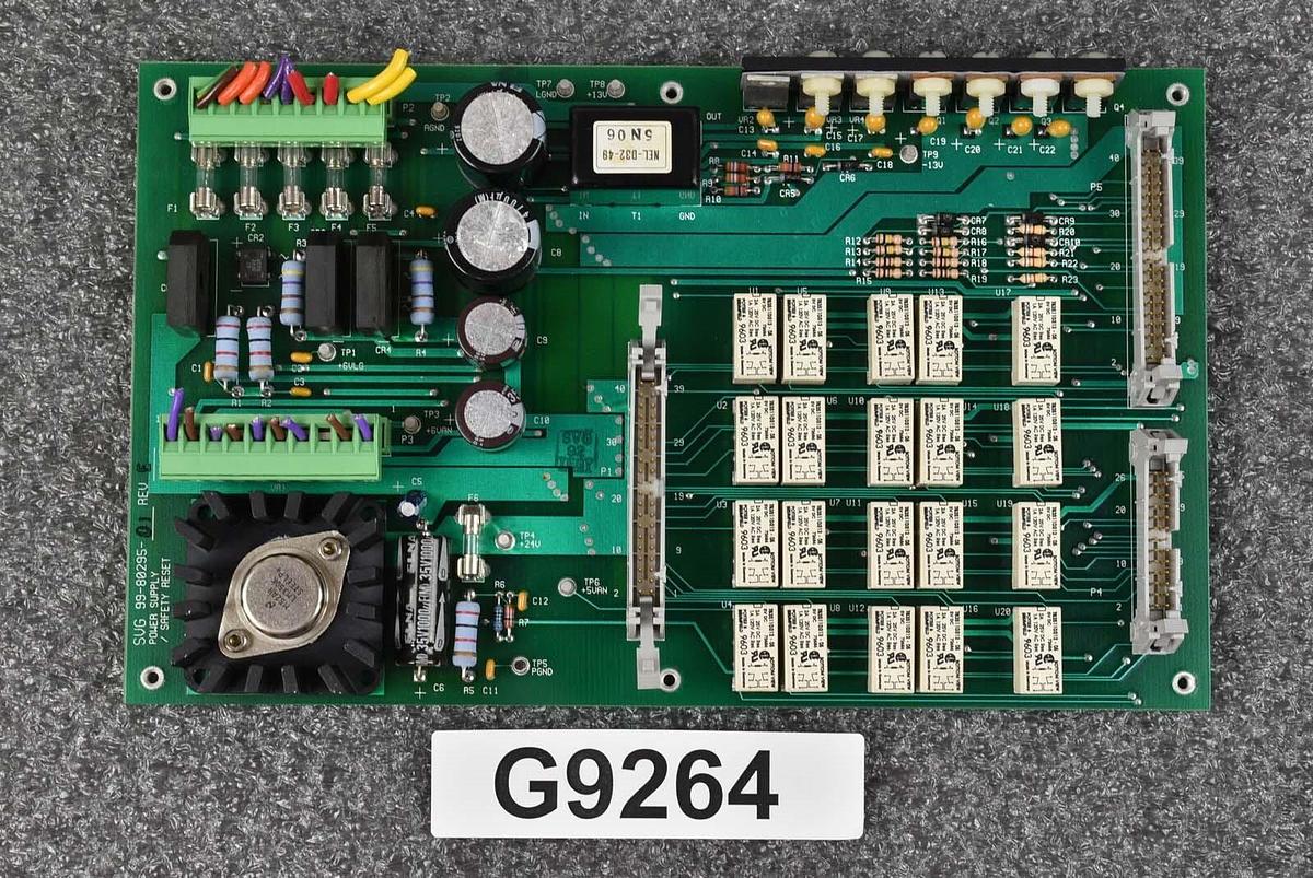Used SVG 99-80295-01 PCB Power Supply Safety Reset Board