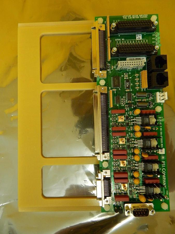 Used FEI Company 150-002620 Aperture Motor Amplifier CLM-Motion Chassis PCB Working