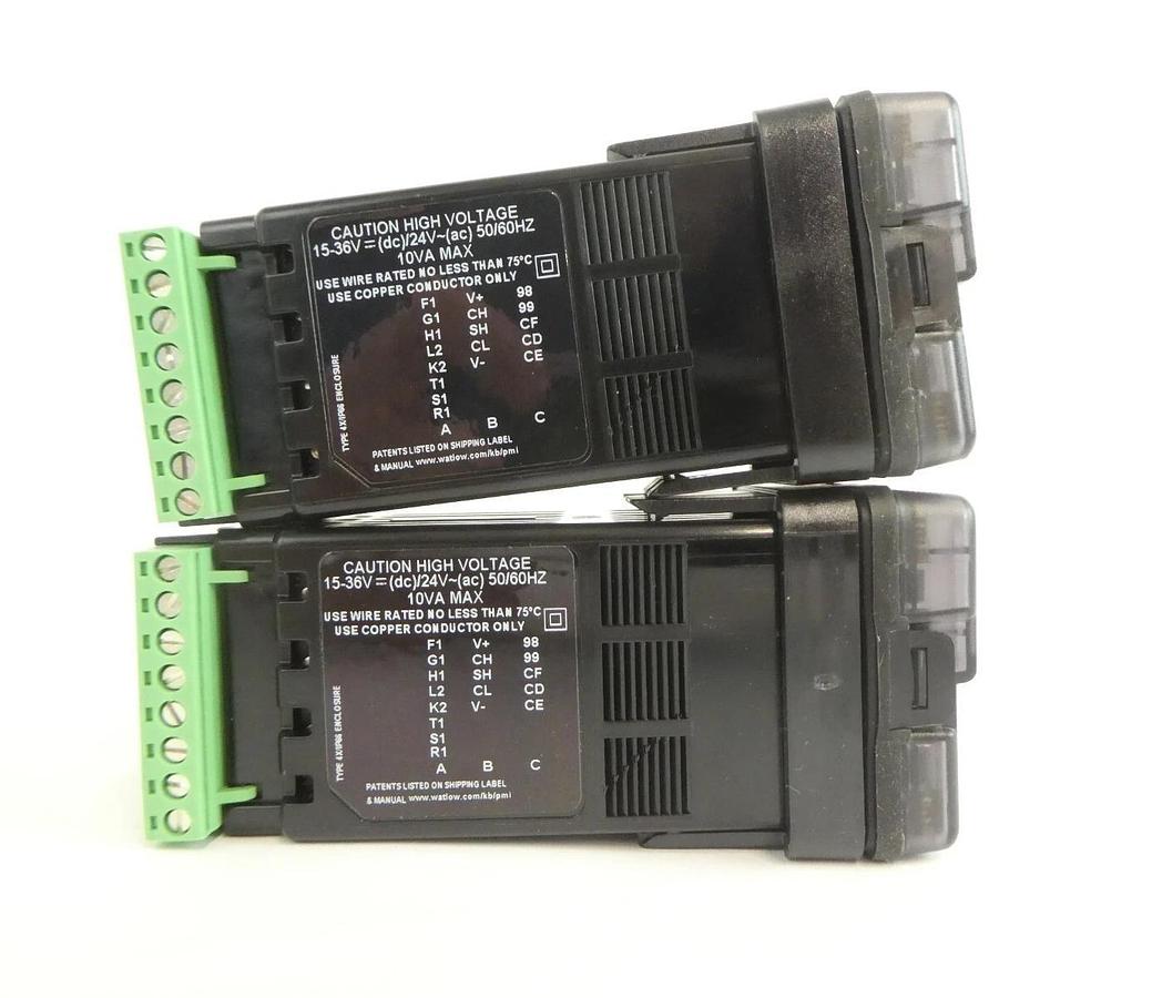 Used Watlow PM6C3FJ-5AAAAHQ EZKB-H5HC-AAAA Temperature Controller Lot of 5 Working