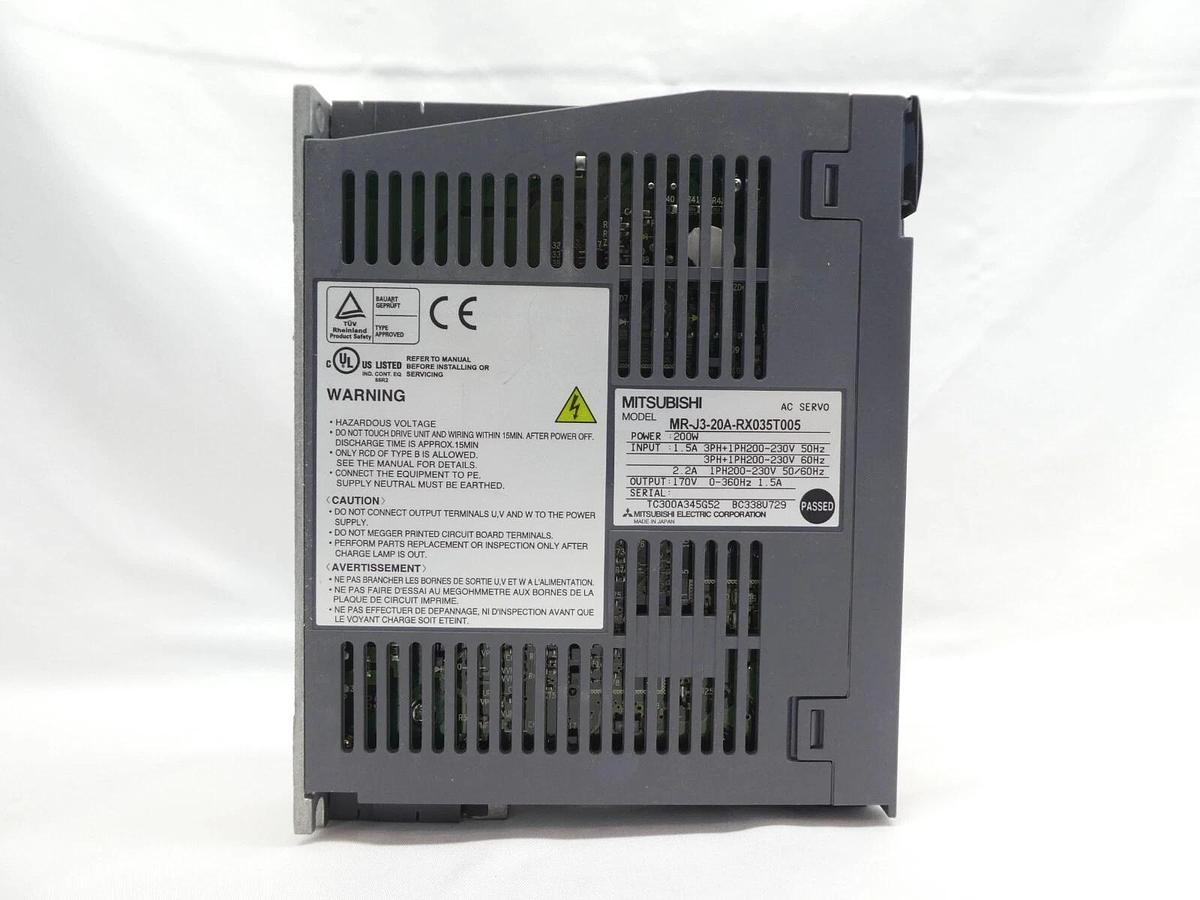 Mitsubishi MR-J3-20A-RX035T005 AC Servo Drive MELSERVO New Surplus