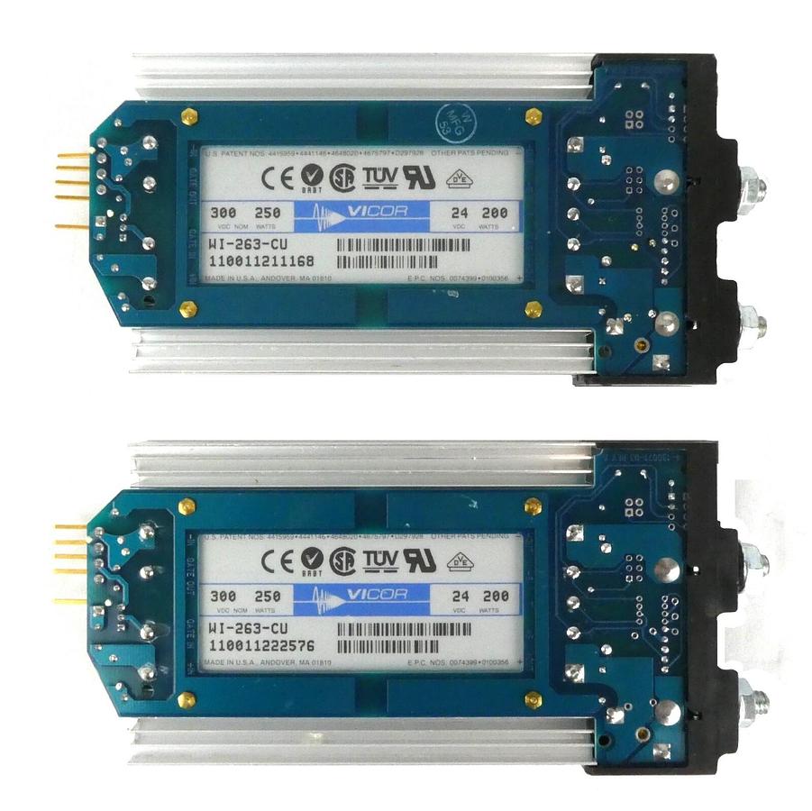 Used Vicor WI-263-CU DC Converter 24v 200w Reseller Lot of 2 Working Surplus