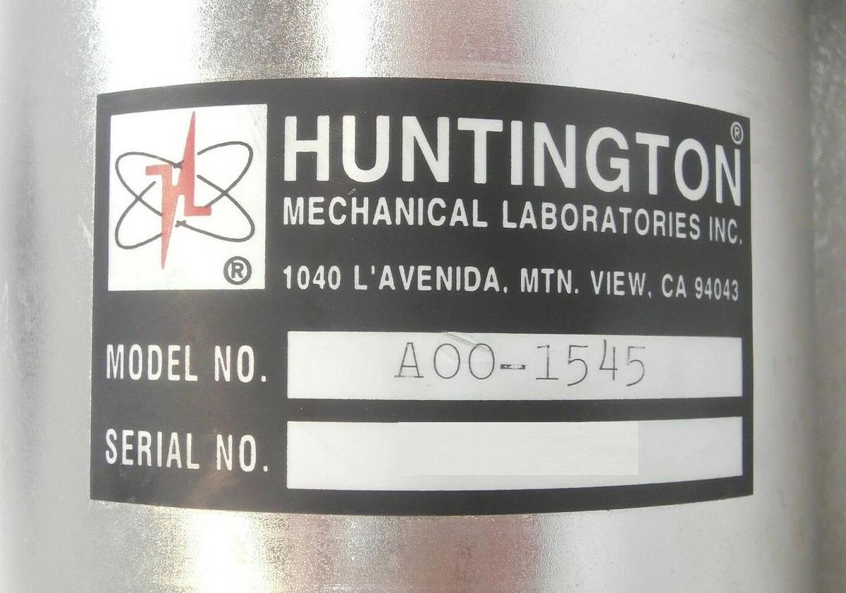 Used Huntington A00-1545 Reactor Valve Assembly ISO80 ASM EPI Working Surplus