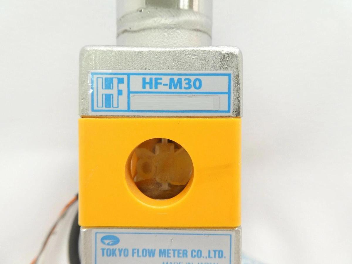 Used Tokyo Flow Meter HF-M30 Helical Inline Flow Meter 2 ~ 20 L/min Lot of 3 Working