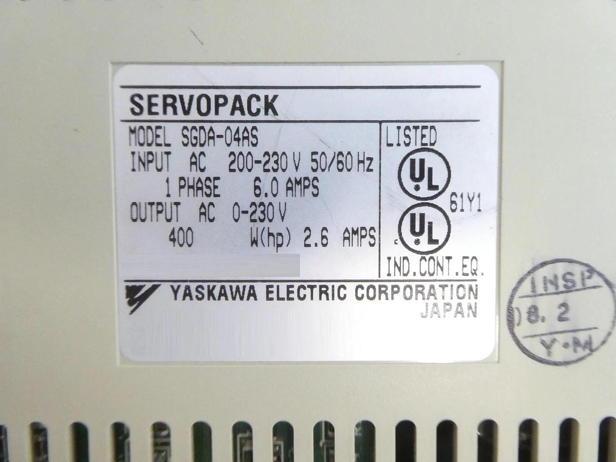 Used Yaskawa Electric SERVOPACK Servo Driver Assembly Reseller Lot of 8 Working