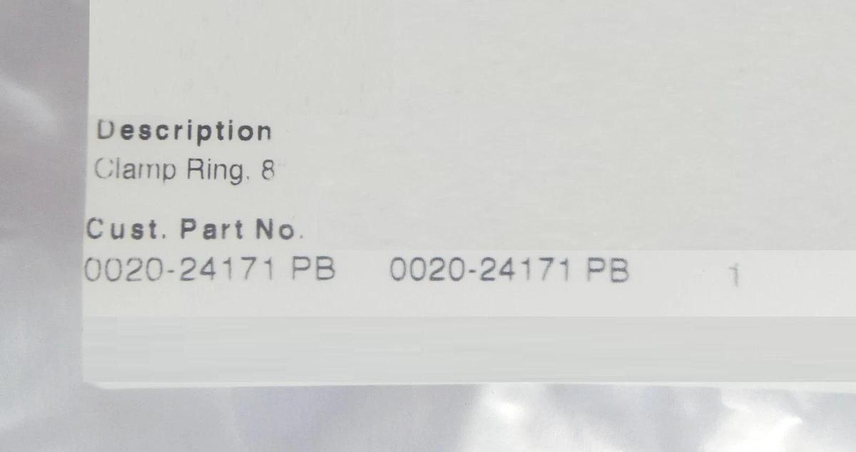 Refurbished AMAT Applied Materials 0020-24171 8" Clamp Ring Endura 5500 Lot of 4 Refurbished
