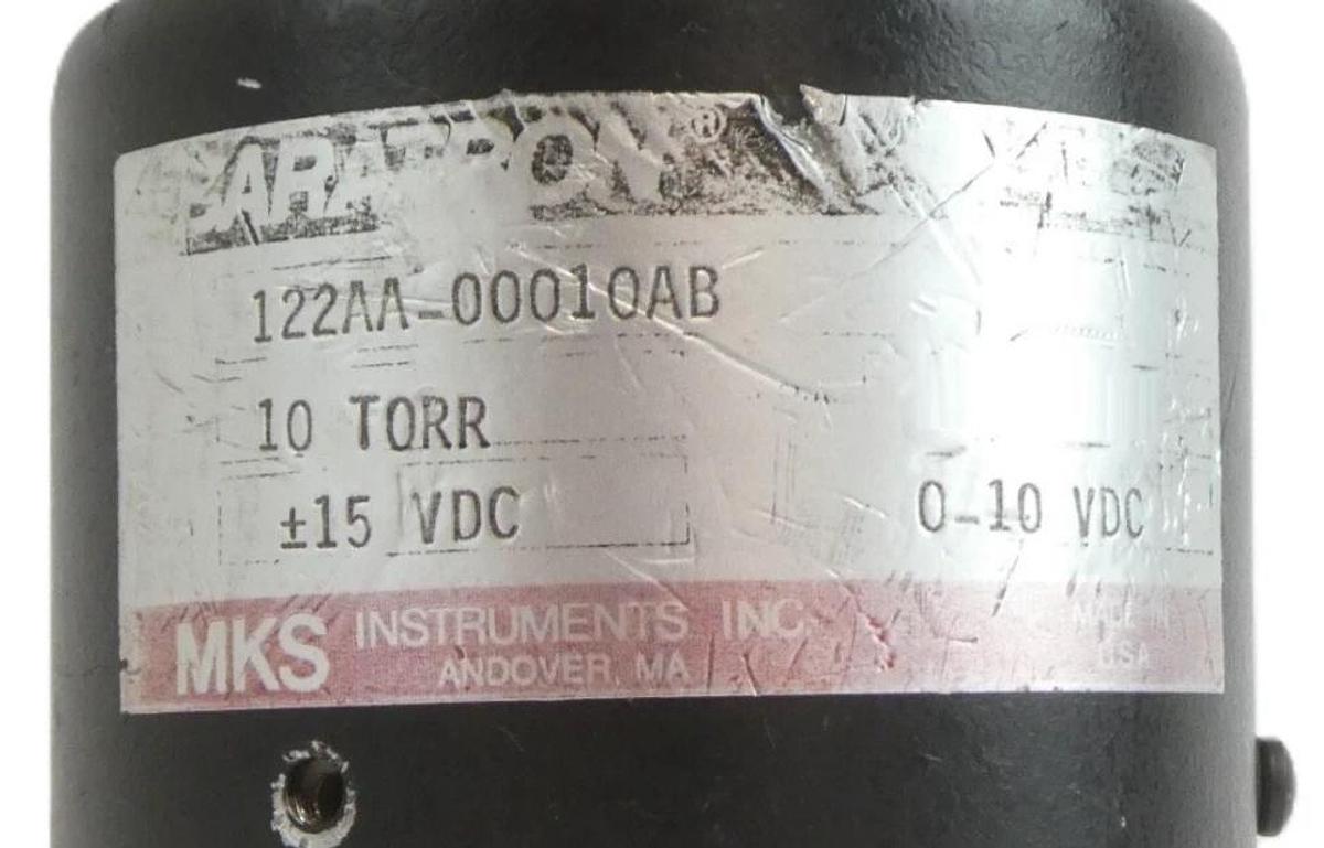 Used MKS Instruments 122AA-00010AB Baratron Pressure Transducer Working