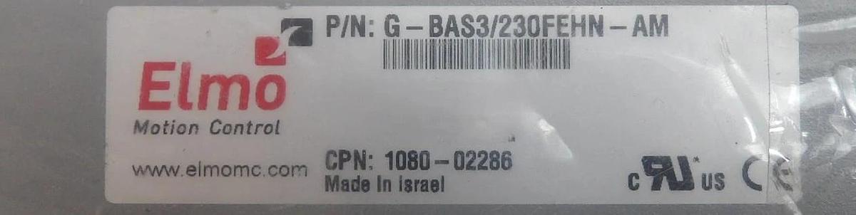 Elmo Motion G-BAS3/230FEHN-AM Servo Drive Module New