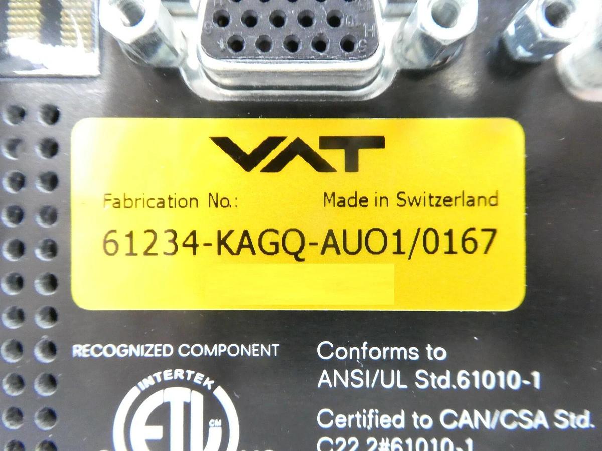 Used VAT 61234-KAGQ-AUO1 Butterfly Valve Control System AMAT Scuffed No Heater As-Is