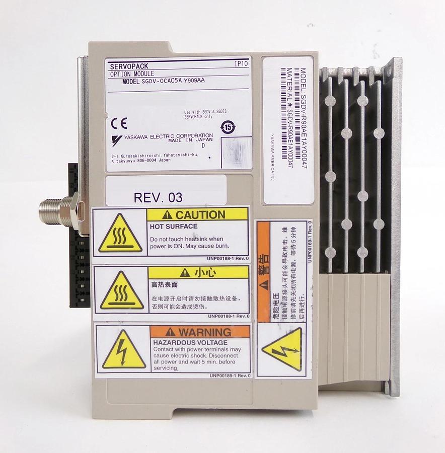 Used Yaskawa Electric SGDV-OCA05A-Y909AA Servo Drive SERVOPACK Lot of 2 Working