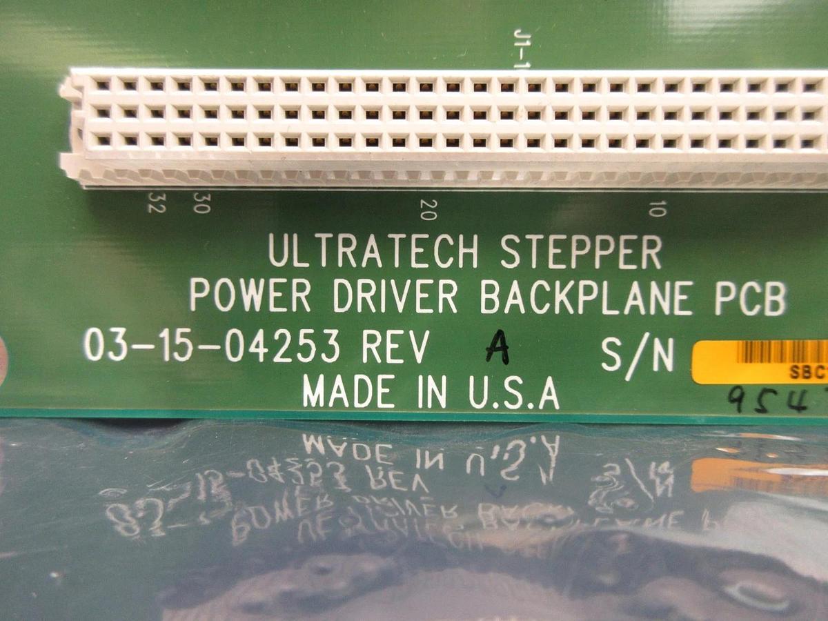 Used Ultratech Stepper 03-15-04253 Power Driver Backplane Board PCB Ultratech Used