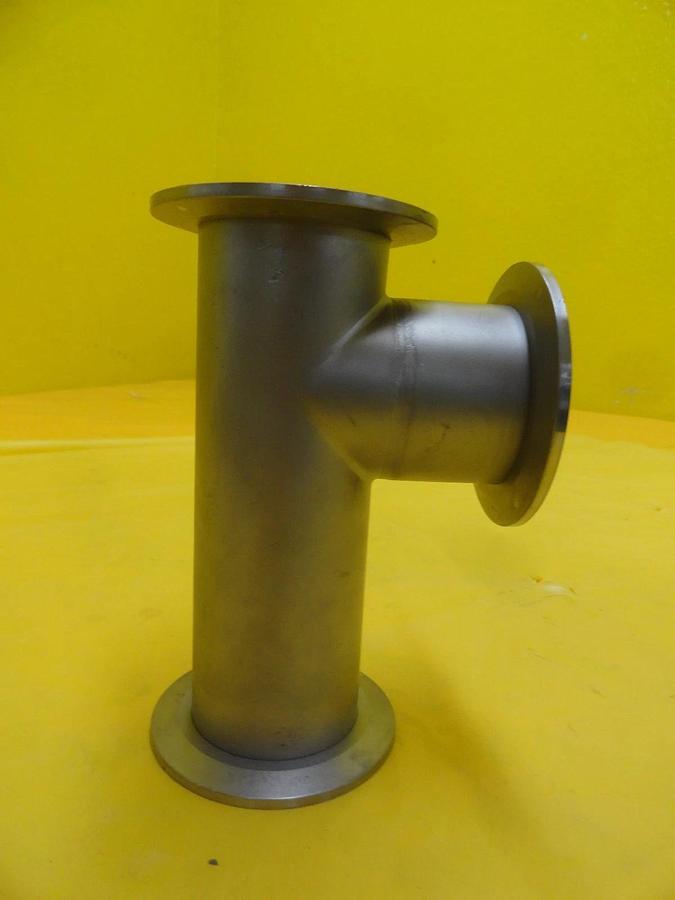 Used Nor-Cal 99B1554-C High Vacuum Tube Tee Stainless Steel NW50 Used Working