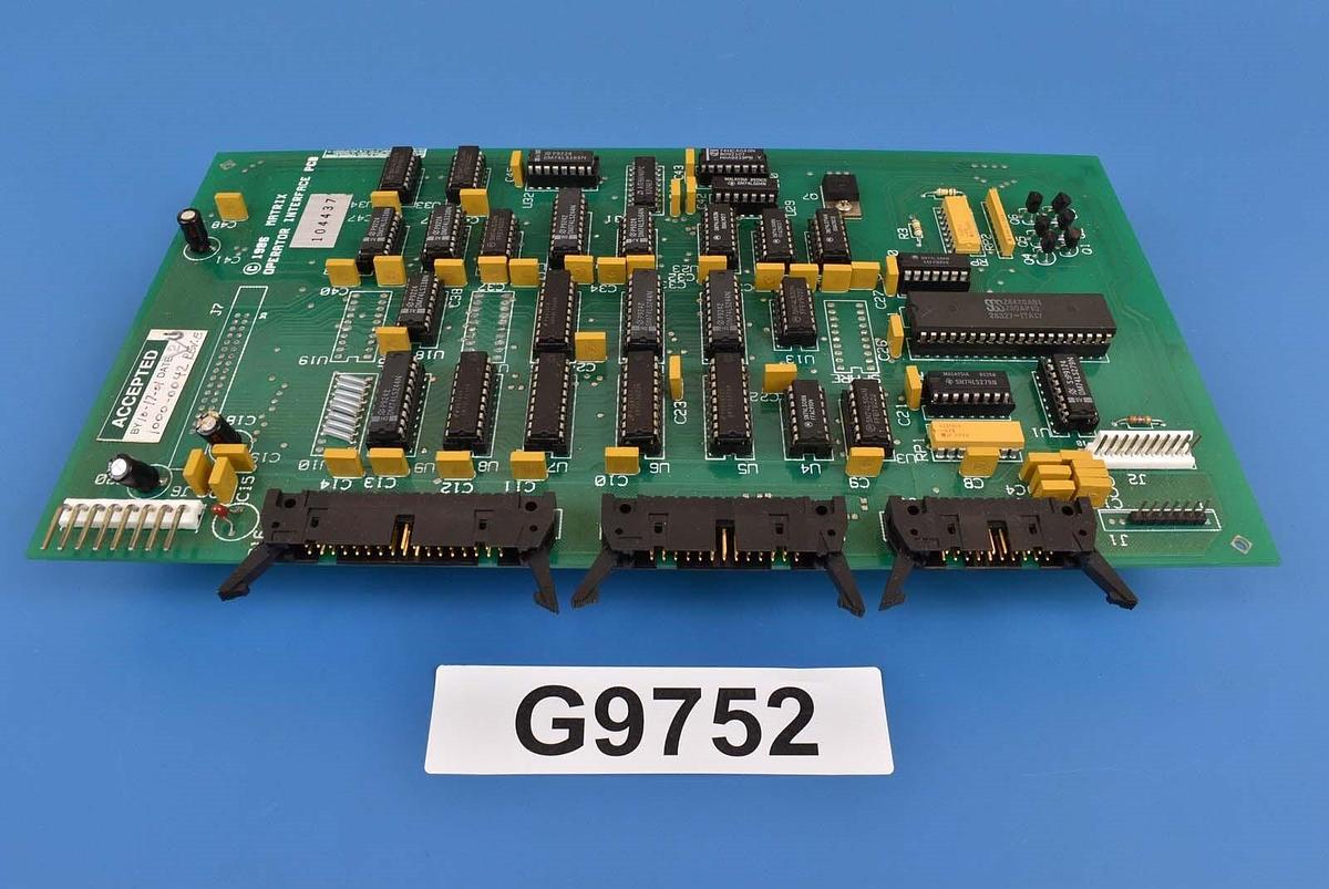 Used Matrix 1000-0042 PCB Operator Interface