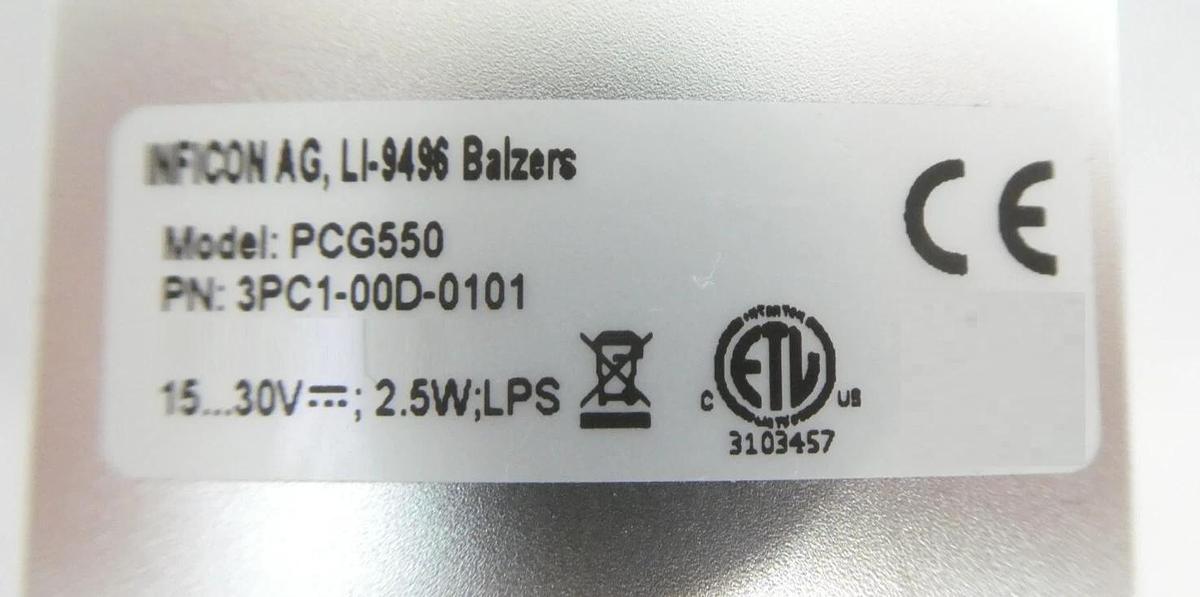 Used Inficon PCG550 Pirani Capacitance Gauge 3PC1-00D-0101 Lot of 6 Working
