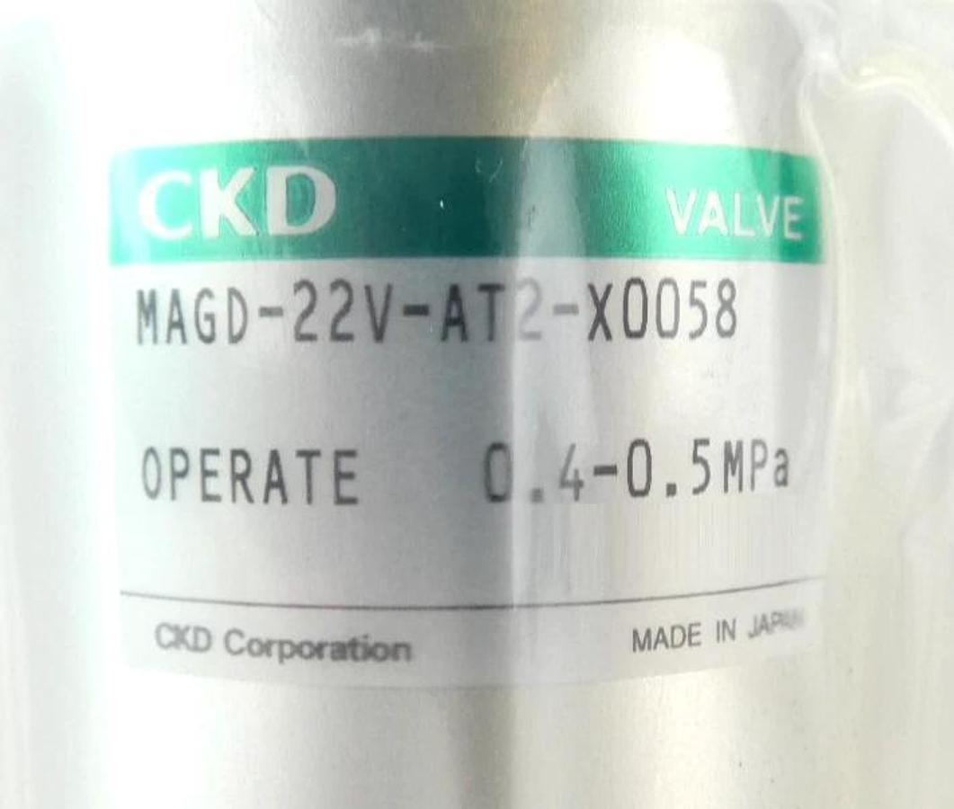 CKD MAGD-22V-AT2-X0058 Pneumatic Valve Reseller Lot of 2 New Surplus