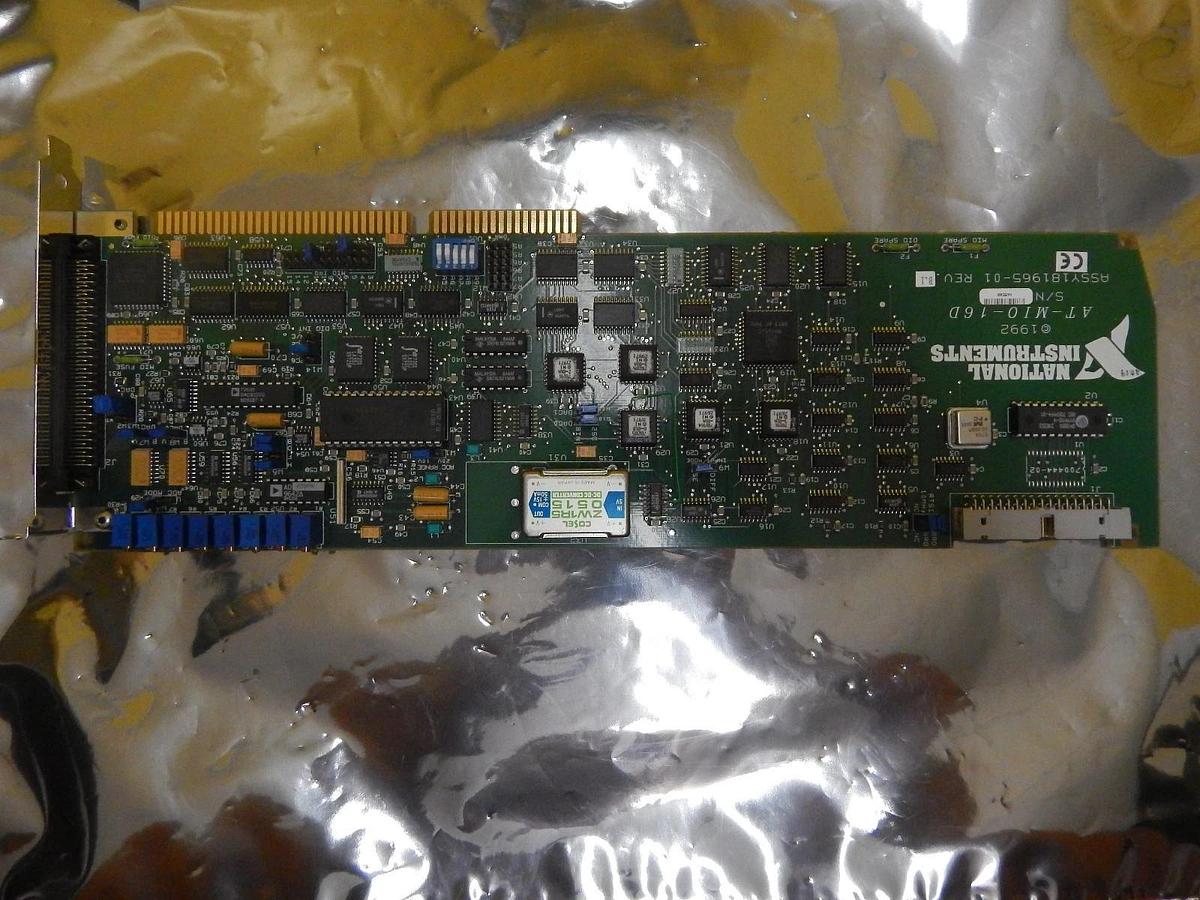 Used National Instruments AT-MIO-16D Multifunction DAQ PCB Card 181965-01 Used