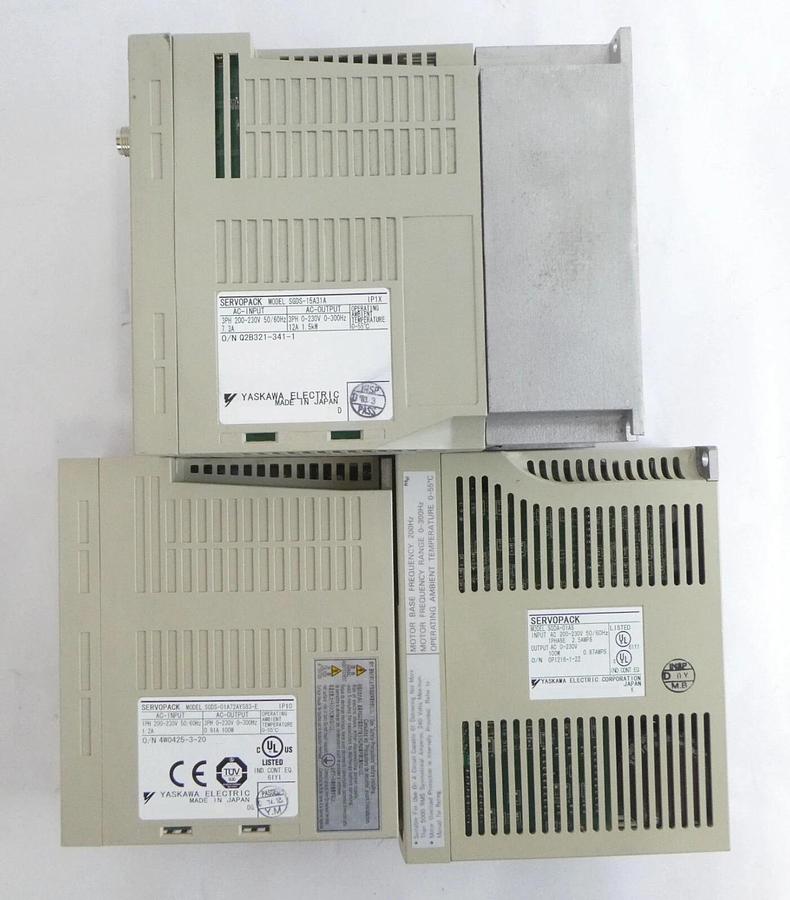 Used Yaskawa Electric SERVOPACK Servo Driver Assembly Reseller Lot of 8 Working