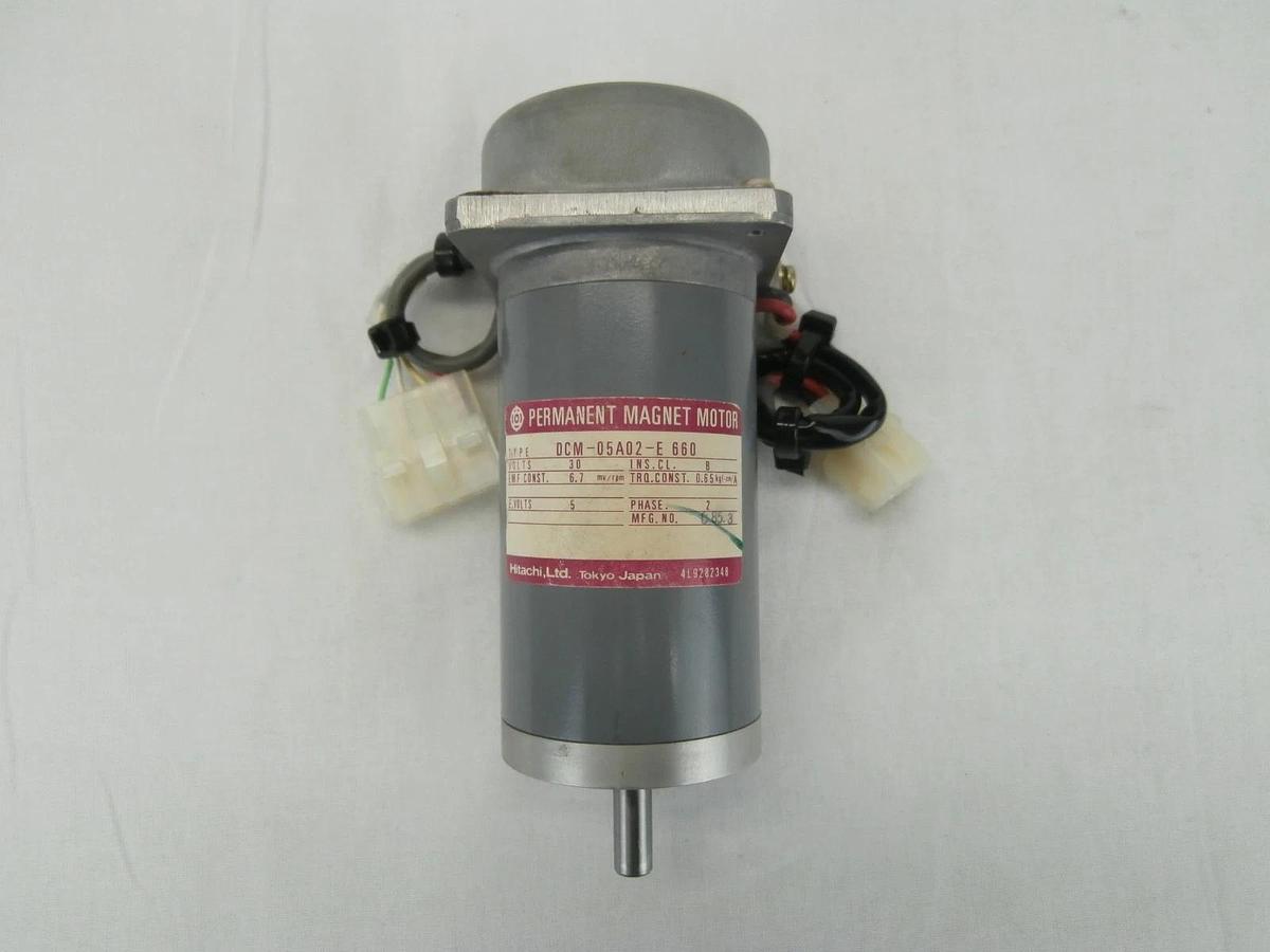 Used Hitachi DCM-05A02-E 660 Permanent Magnet Motor Reseller Lot of 2 Used Working