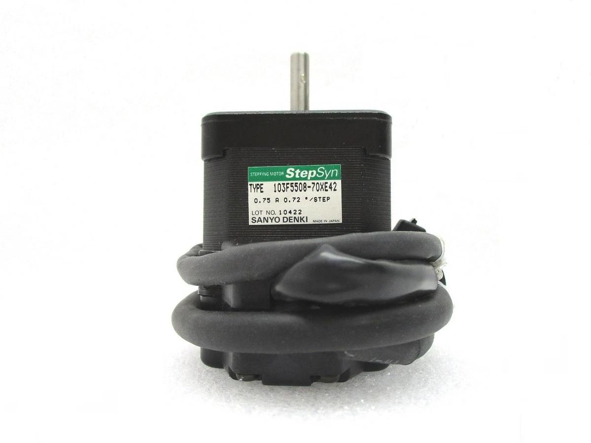 Used Sanyo Denki 103F5508-70XE42 Stepping Motor StepSyn TEL Lithius Working Surplus