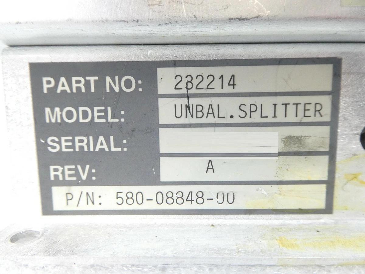 Used RF Services 9900-0005-04 Splitter 232214 Mattson 580-00097-00 580-08848-00 Spare