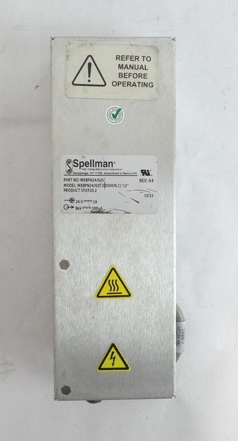 Used Spellman MX8PN24/621 Power Supply MX8PN24/621AB AB Sciex Lot of 3 Working