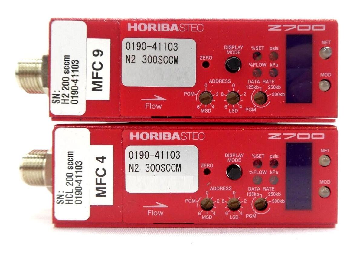Used Horiba STEC SEC-Z714AGX Mass Flow Controller MFC Z700 Lot of 12 Working Surplus