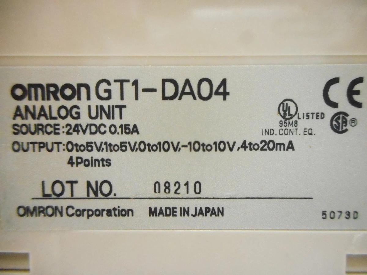 Used Omron GT1-DA04 Analog Unit PLC Module Reseller Lot of 4 Used Working