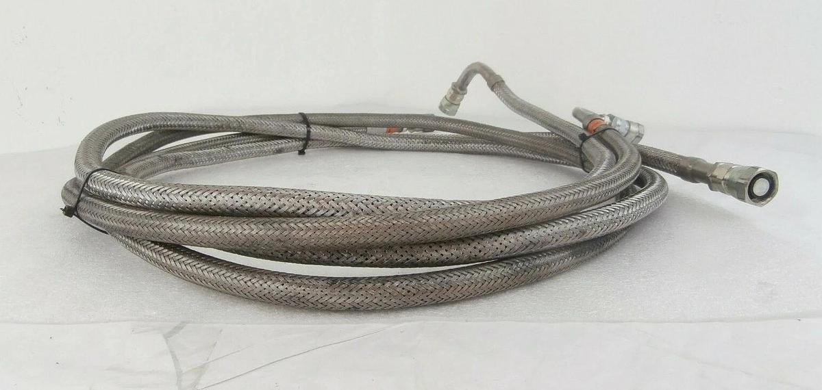 Used CTI-Cryogenics 8081271 Cryopump Supply and Return CryoLine Set of 2 Working