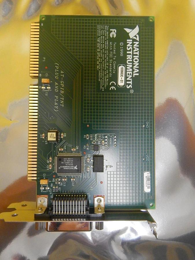 Used National Instruments AT-GPIB/TNT Plug and Play PCB Card 183663C-01 Used Working