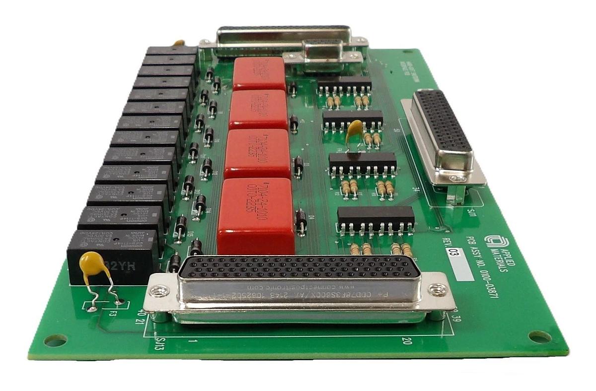 Used AMAT Applied Materials 0100-03871 Hard-Soft Shutdown Interface PCB Working