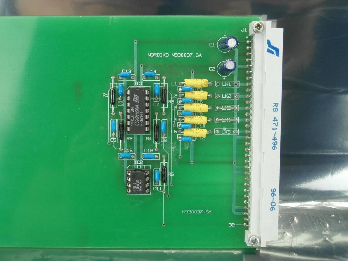 Used Nordiko Technical Services N930037.SA Operational Amplifier PCB Card Used