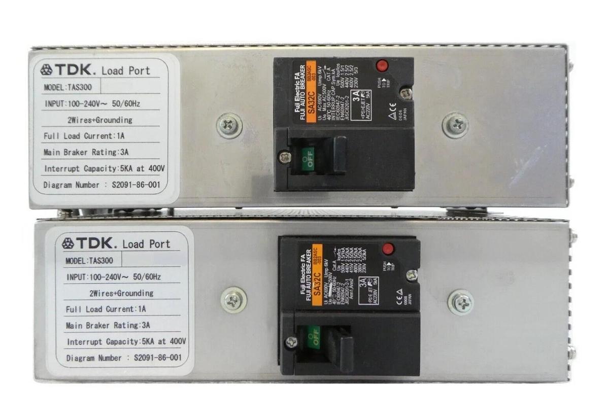 Used TDK TAS300 300mm Load Port Power Supply S2091-86-001 Reseller Lot of 2 Working