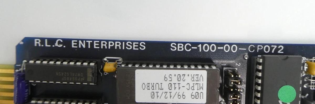 Used RLC Enterprise SBC-100-00 Single Board Computer SBC PCB Card Turbo 110 Working