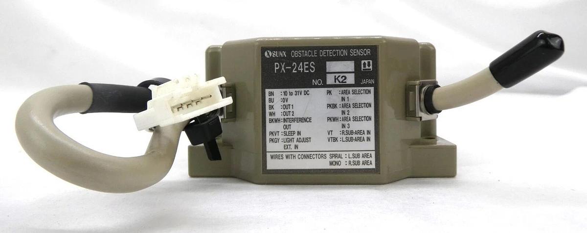 Used SUNX PX-24ES Obstacle Detection Sensor Reseller Lot of 7 Working Surplus