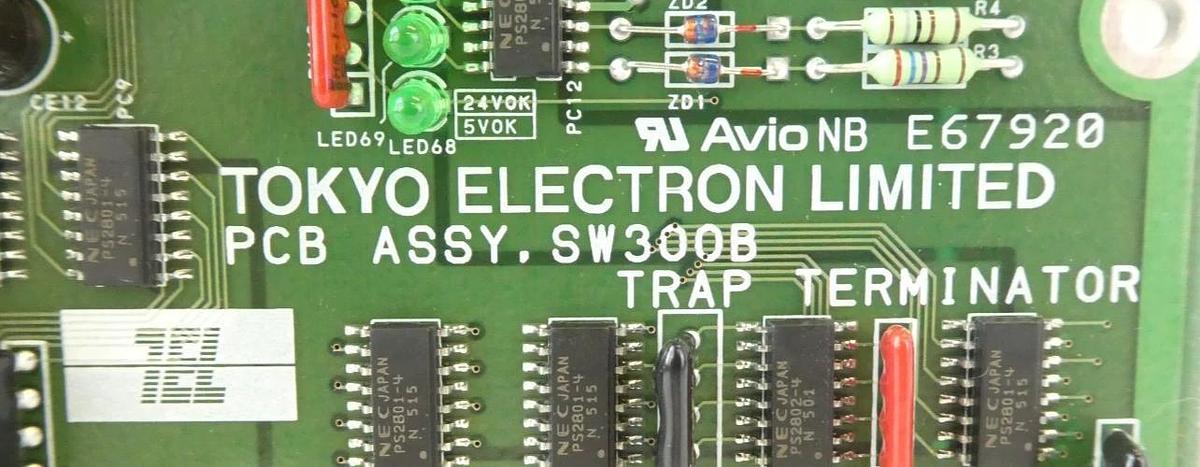 Used TEL Tokyo Electron 3M81-043065-11 Trap Terminator PCB SW300B Working Surplus