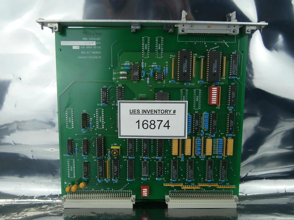 Used Ultratech Stepper 03-20-01082 General I/O PCB VME Card 4700 Titan Used Working