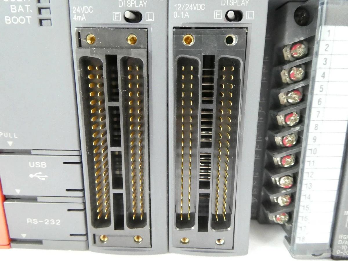 Used Mitsubishi MELSEC-Q PLC Control Assembly Q02HCPU Q63P QX42 QY42P Q64AD Q62DAN