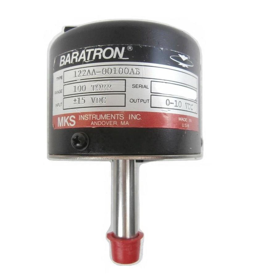 Used MKS Instruments 122AA-00100AB Baratron Pressure Transducer Type 122 Working
