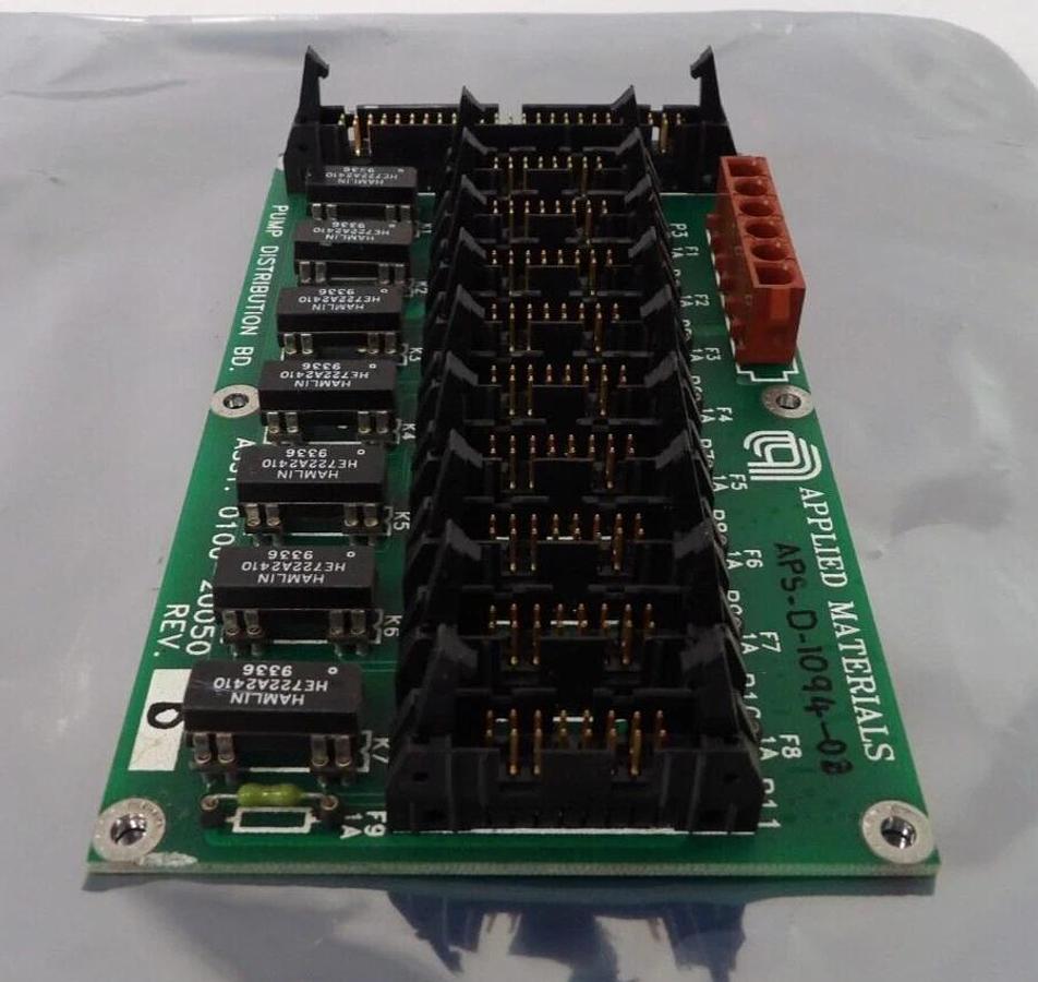 Used AMAT Applied Materials 0100-20050 Pump Distribution PCB Board Working Spare