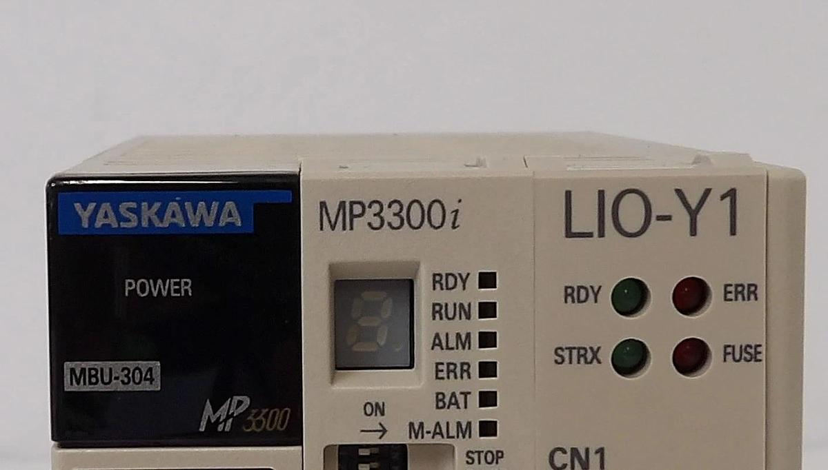 Used Yaskawa Electric PMC-U-MP330S1C000 Controller MP3300i MBU-304 LIO-Y1 Working