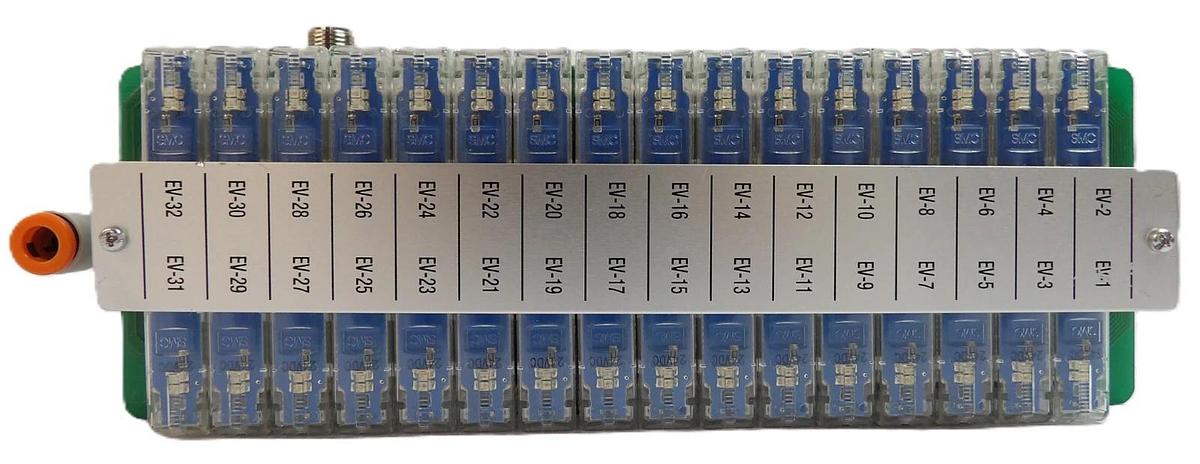 Used SMC IN587-16 32-Point EtherCAT Pneumatic Manifold Lot of 2 Working Surplus