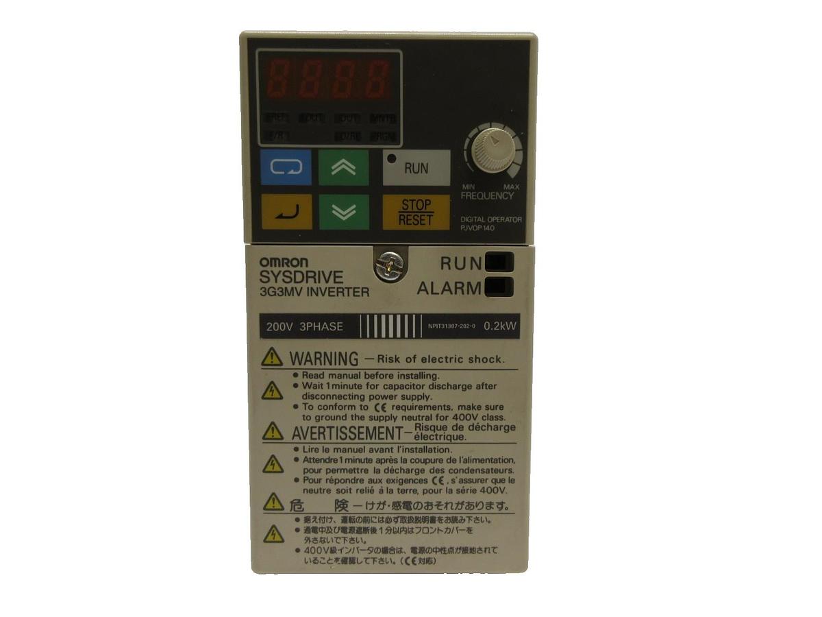 Used Omron 3G3MV-A2002 Inverter Drive SYSDRIVE 3G3MV 3G3MV-PDRT2 Used Working