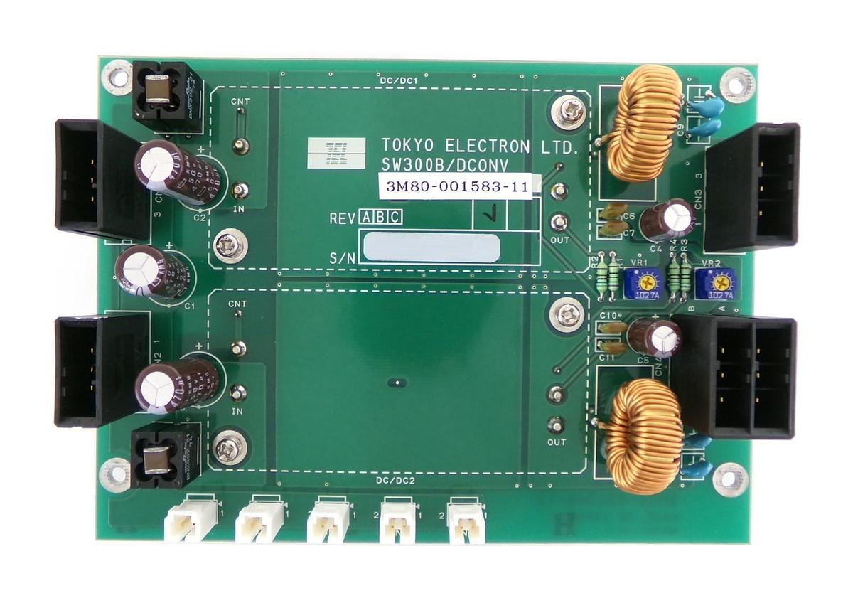 Used TEL Tokyo Electron 3M80-001583-11 DC Conversion PCB SW300B/DCONV Working