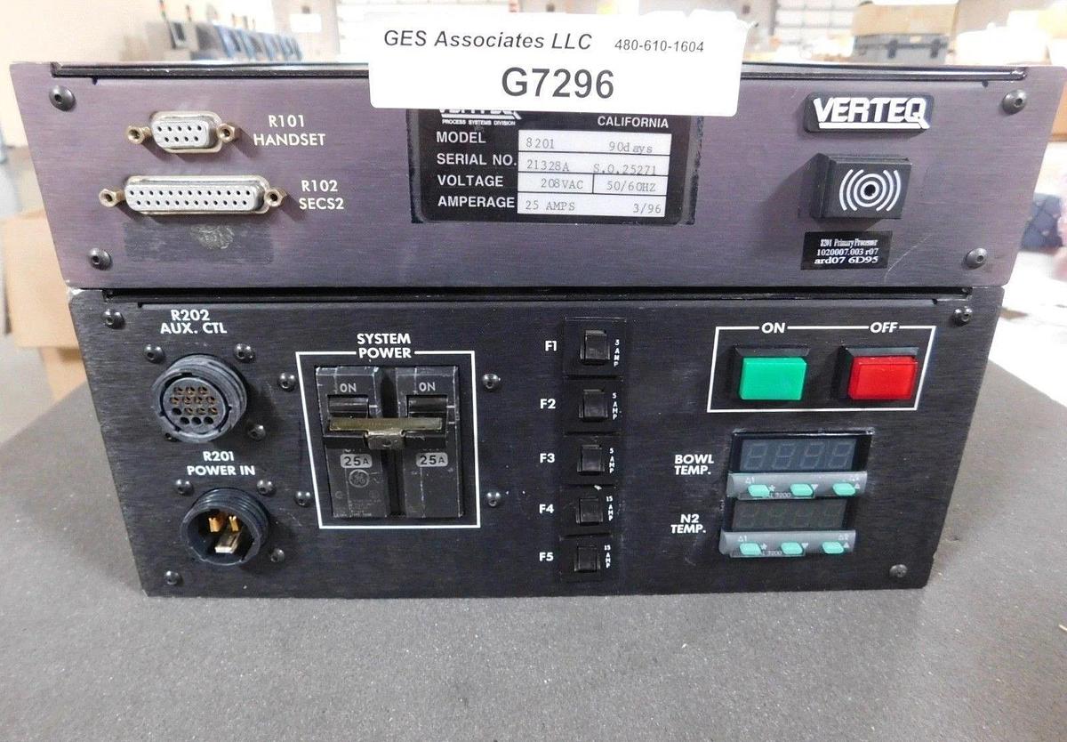 Used Verteq 1076584-3 / 1076585-1 8201 Primary Processor RD Controller Set
