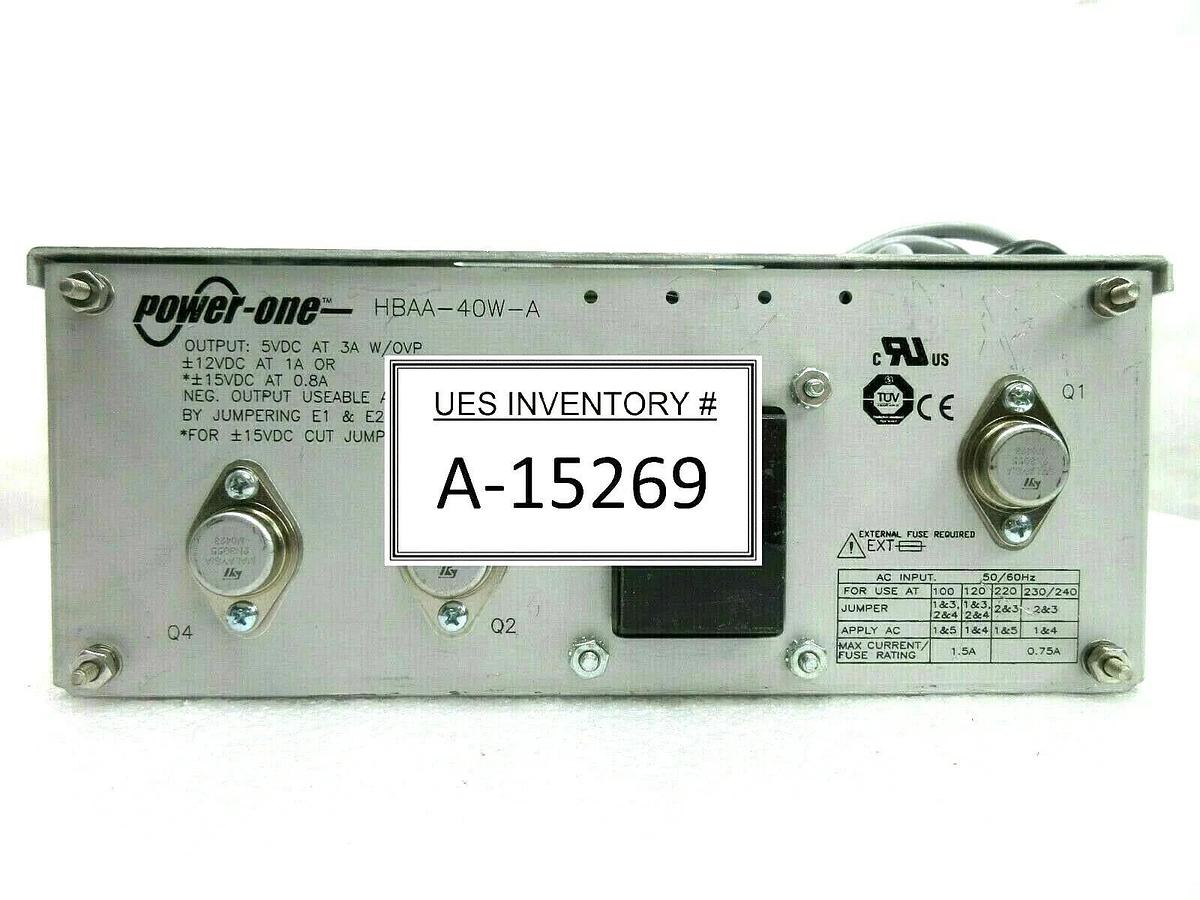 Used Power-One HBAA-40W-A Power Supply Delta Design 1947972-001 Working Spare